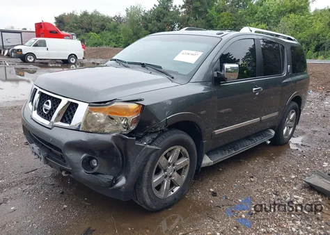 2012 Nissan Armada Platinum из США, поврежденный, VIN 5N1BA0NE2CN617896